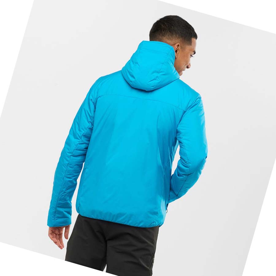 Salomon OUTRACK INSULATED Kabát Férfi Kék | HU 2305OKI